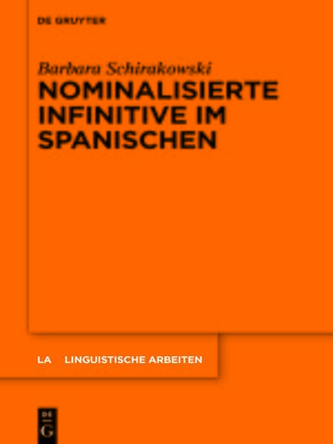 cover image of Nominalisierte Infinitive im Spanischen